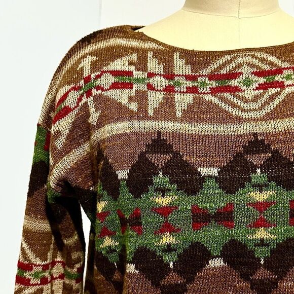 Denim & Supply Aztec Navajo Pattern Sweater XS Southwestern Cowgirl Cabincore - Picture 10 of 11